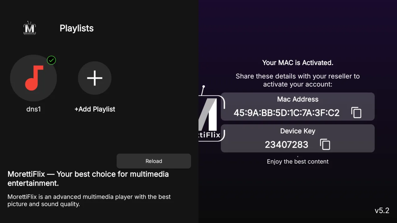 9Xtream4K — gestión de playlists
