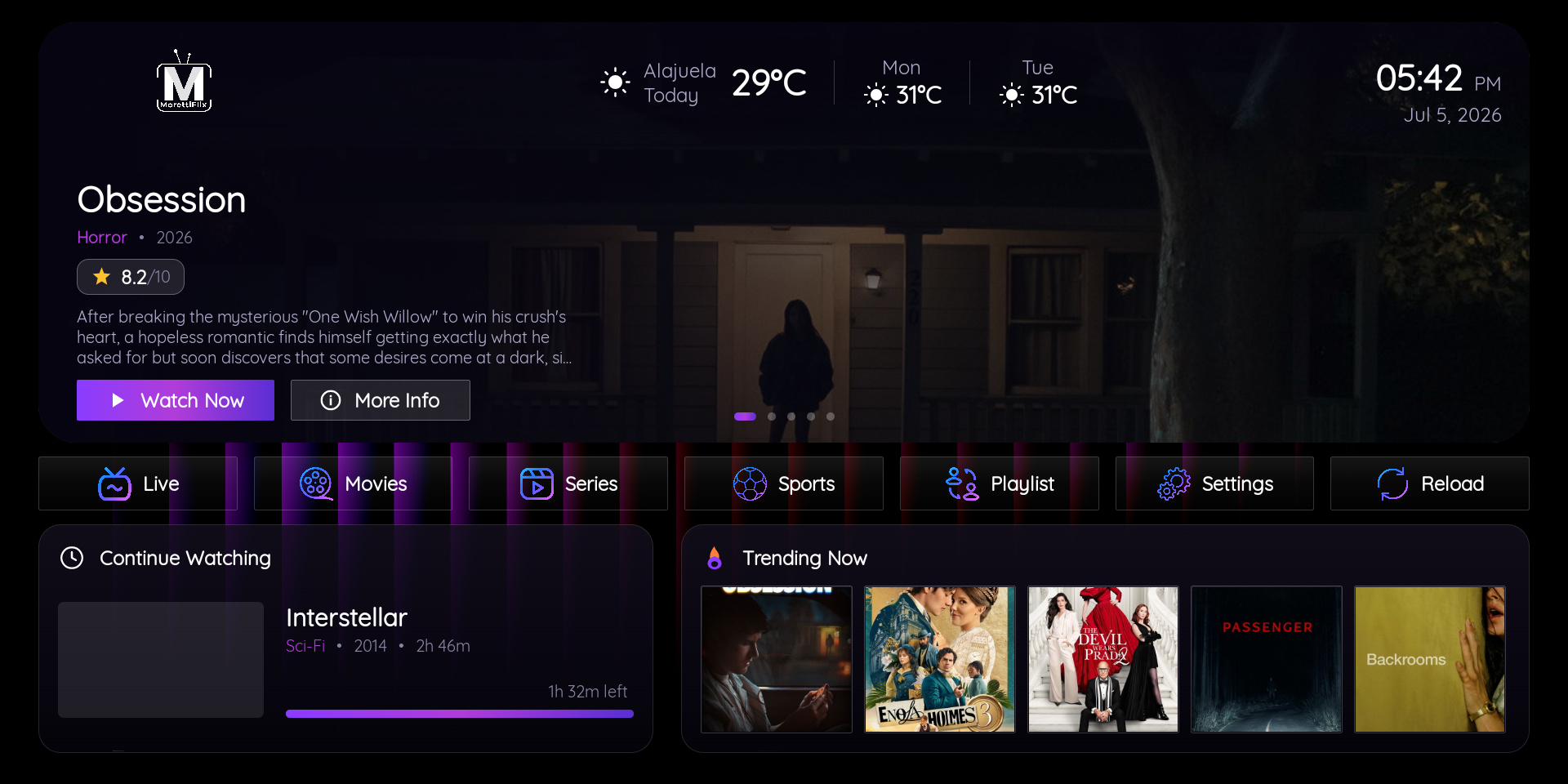 IBO ULTRA GLASS 4K — Glass theme 2