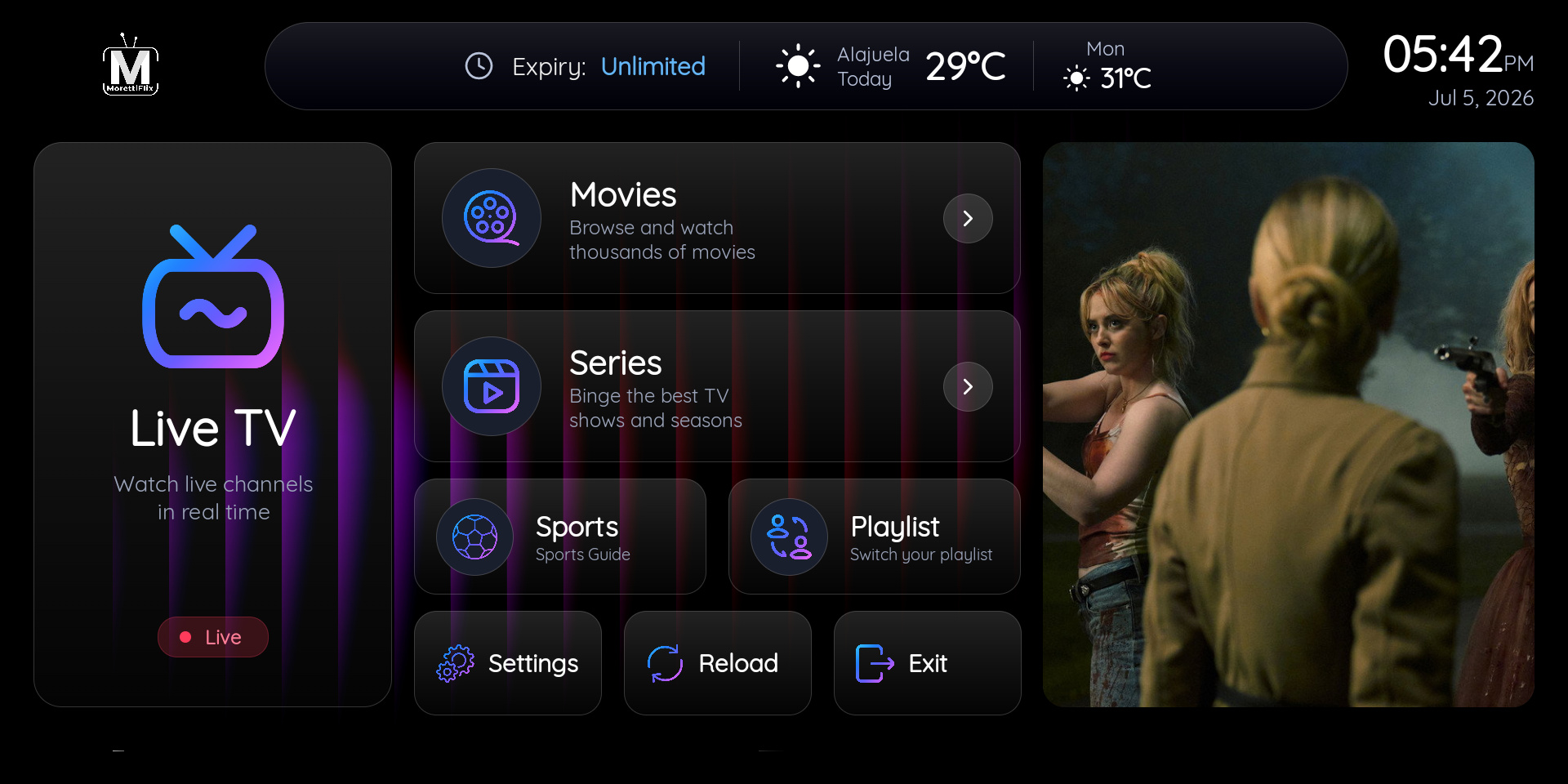 IBO ULTRA GLASS 4K — Glass theme 4