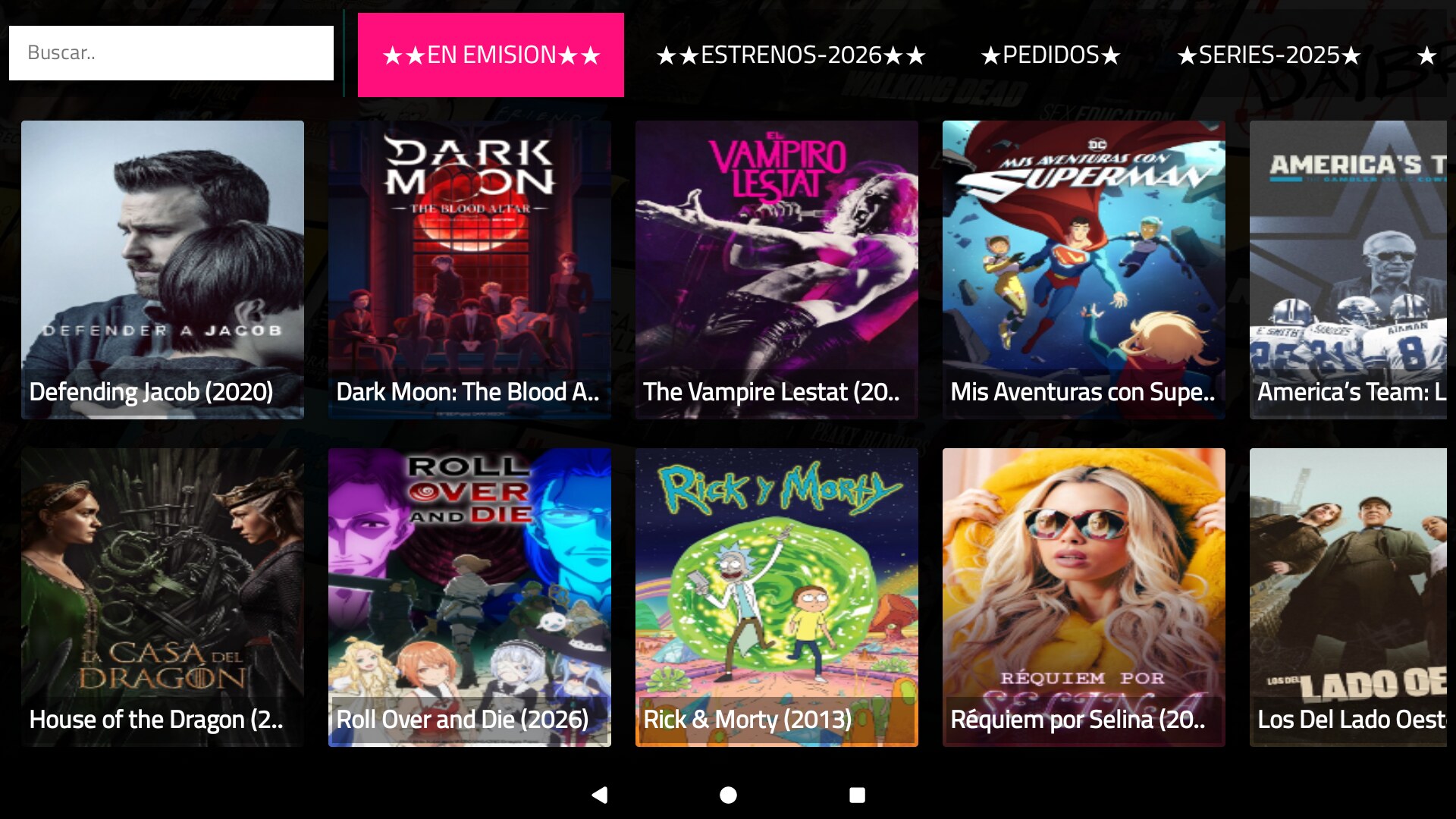 Mega Stream TV — Series