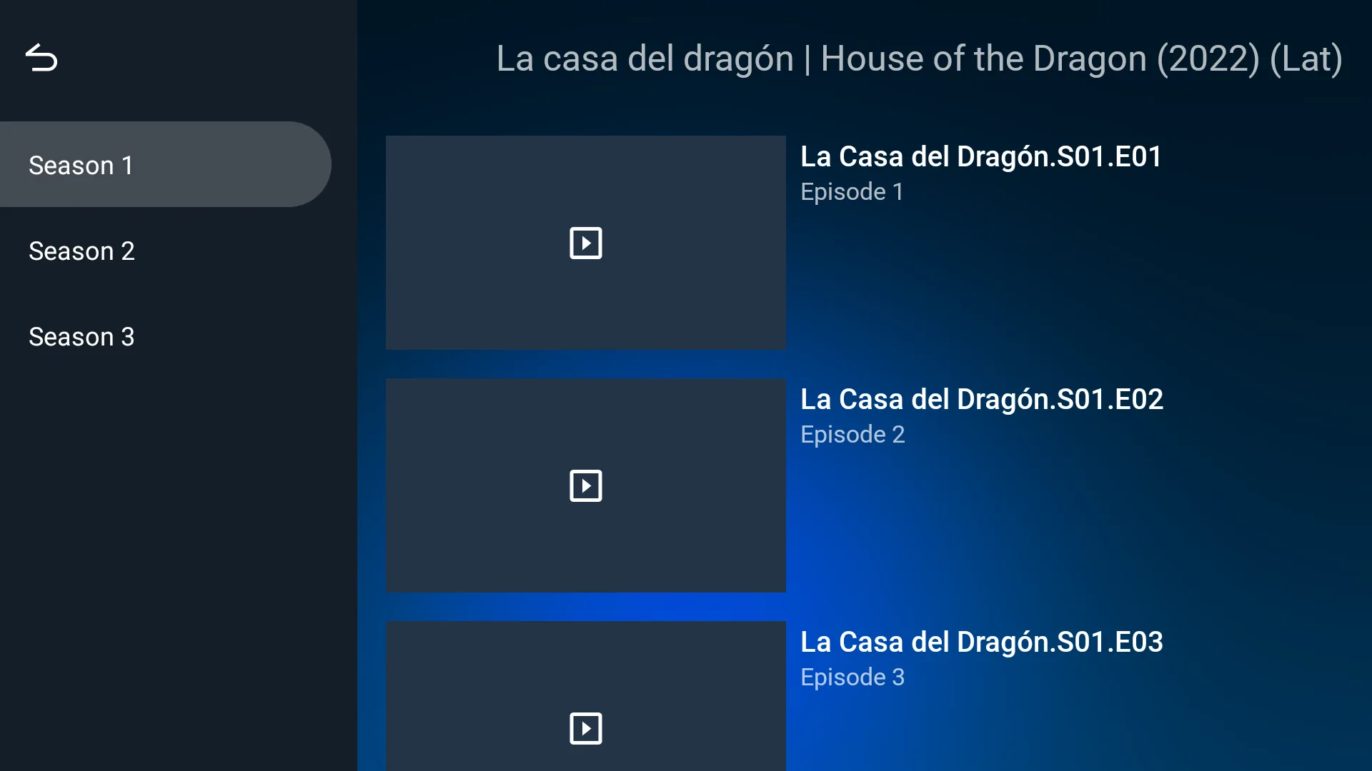 Neutro - Series con temporadas y episodios