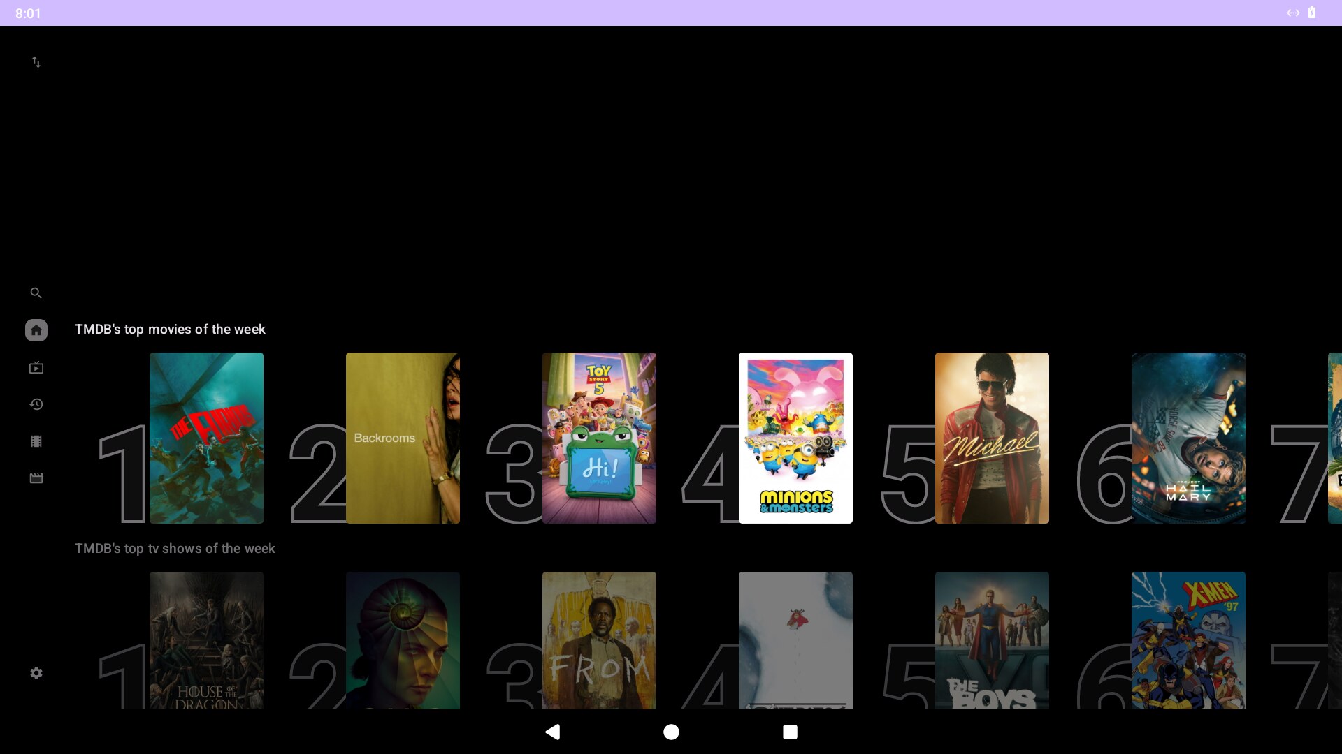 Interfaz de NEXT TV V3 lista para personalizar con tu marca