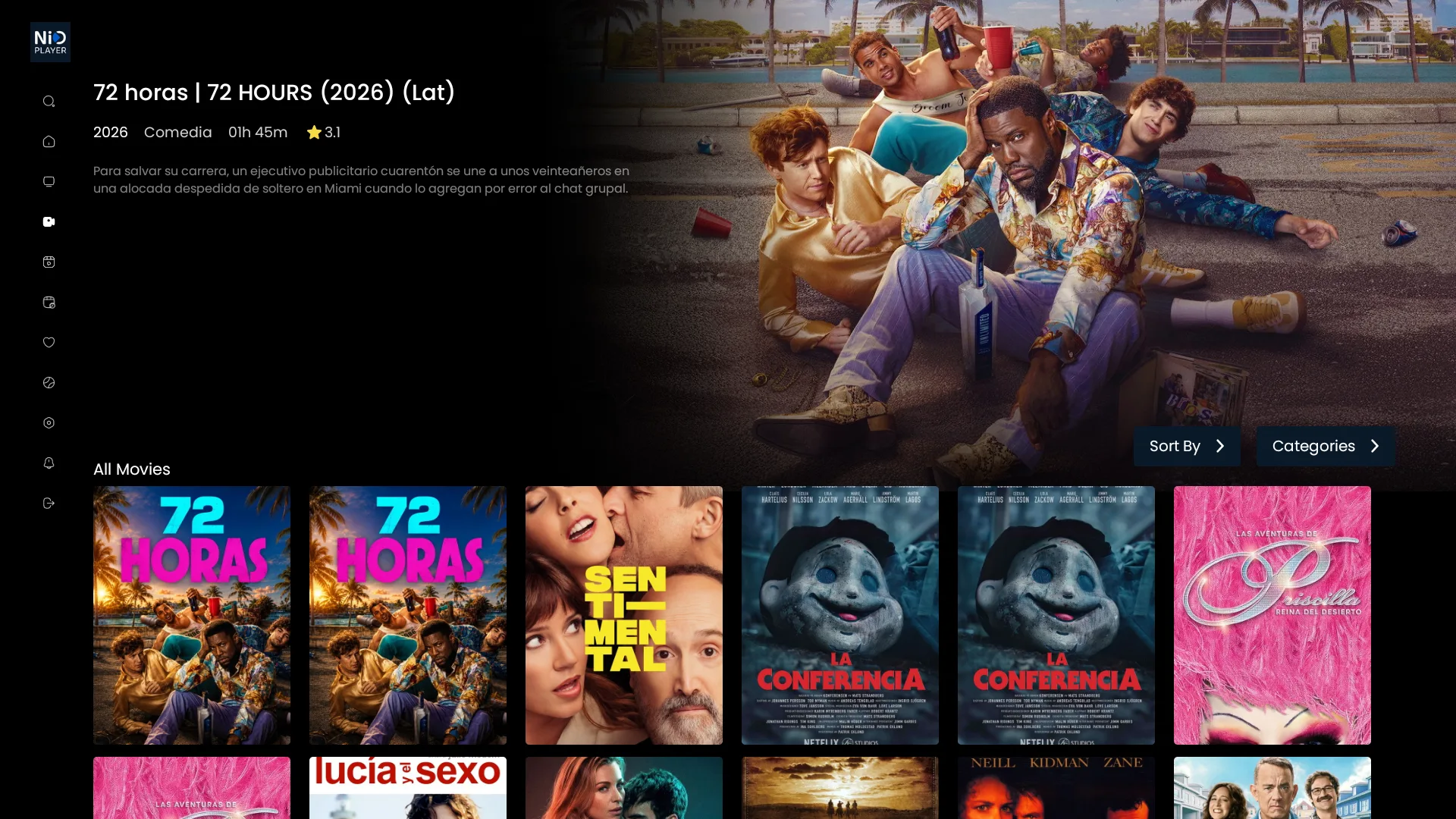 NIO PLAYER - Peliculas con hero, sinopsis y grilla de caratulas
