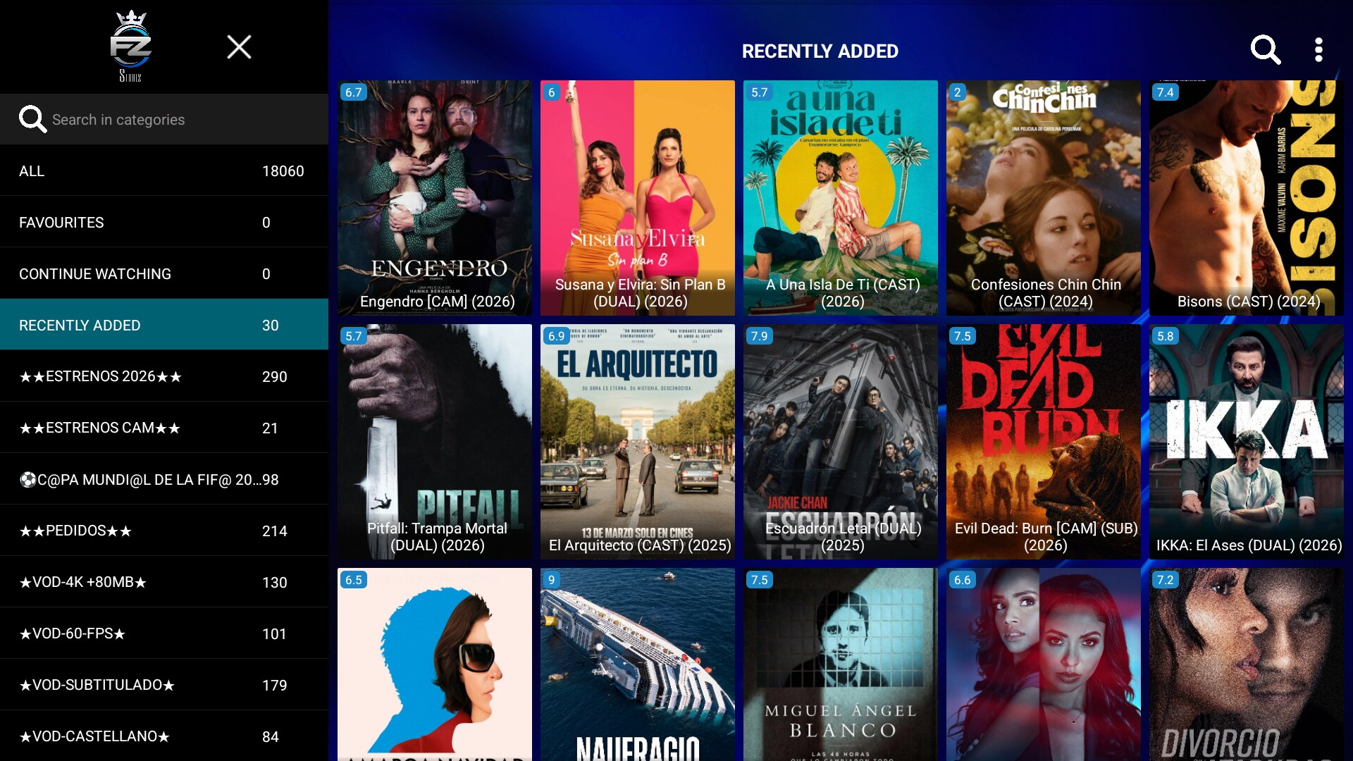 32 SKY LIVE V4 — Películas