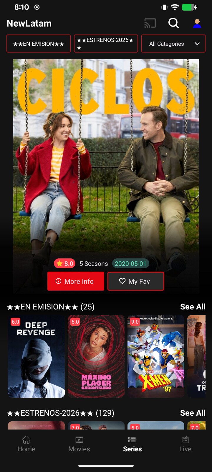 Smarters Dual Netflix — Series (celular)