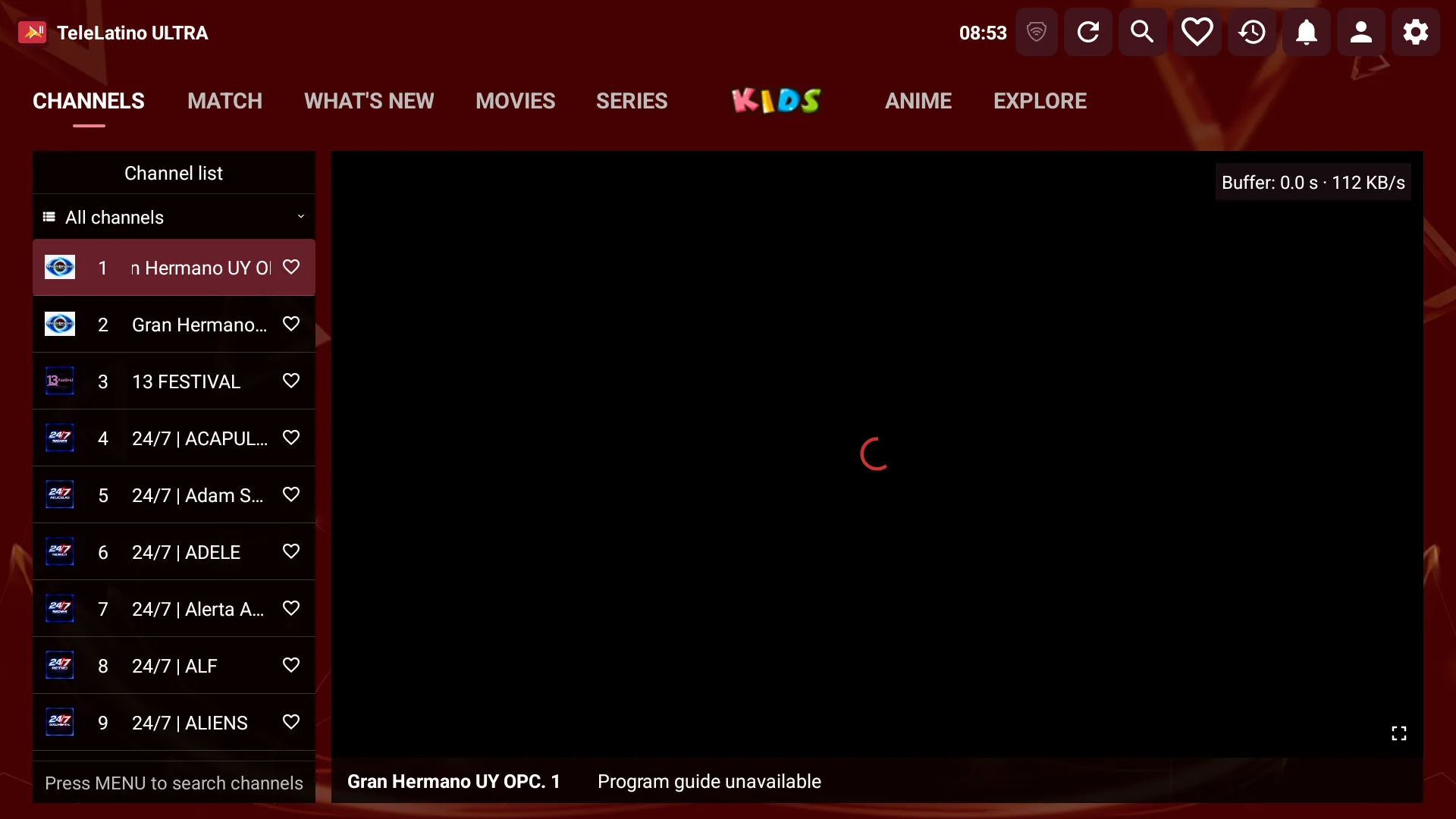 TeleLatino ULTRA — TV en vivo con lista de canales y mini-player