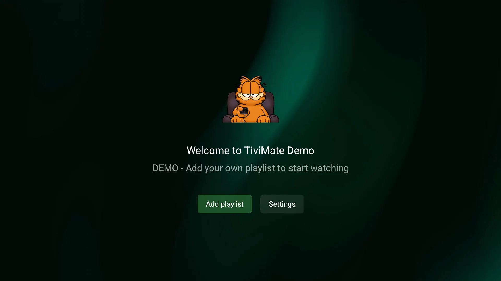 TiviMate 5.3.3 Custom welcome screen with custom logo and background
