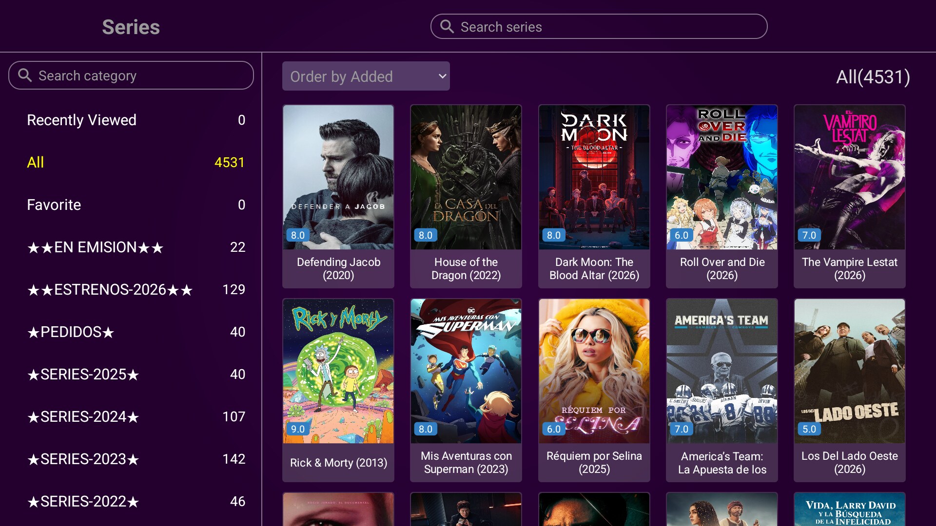 VU Player Pro — Series