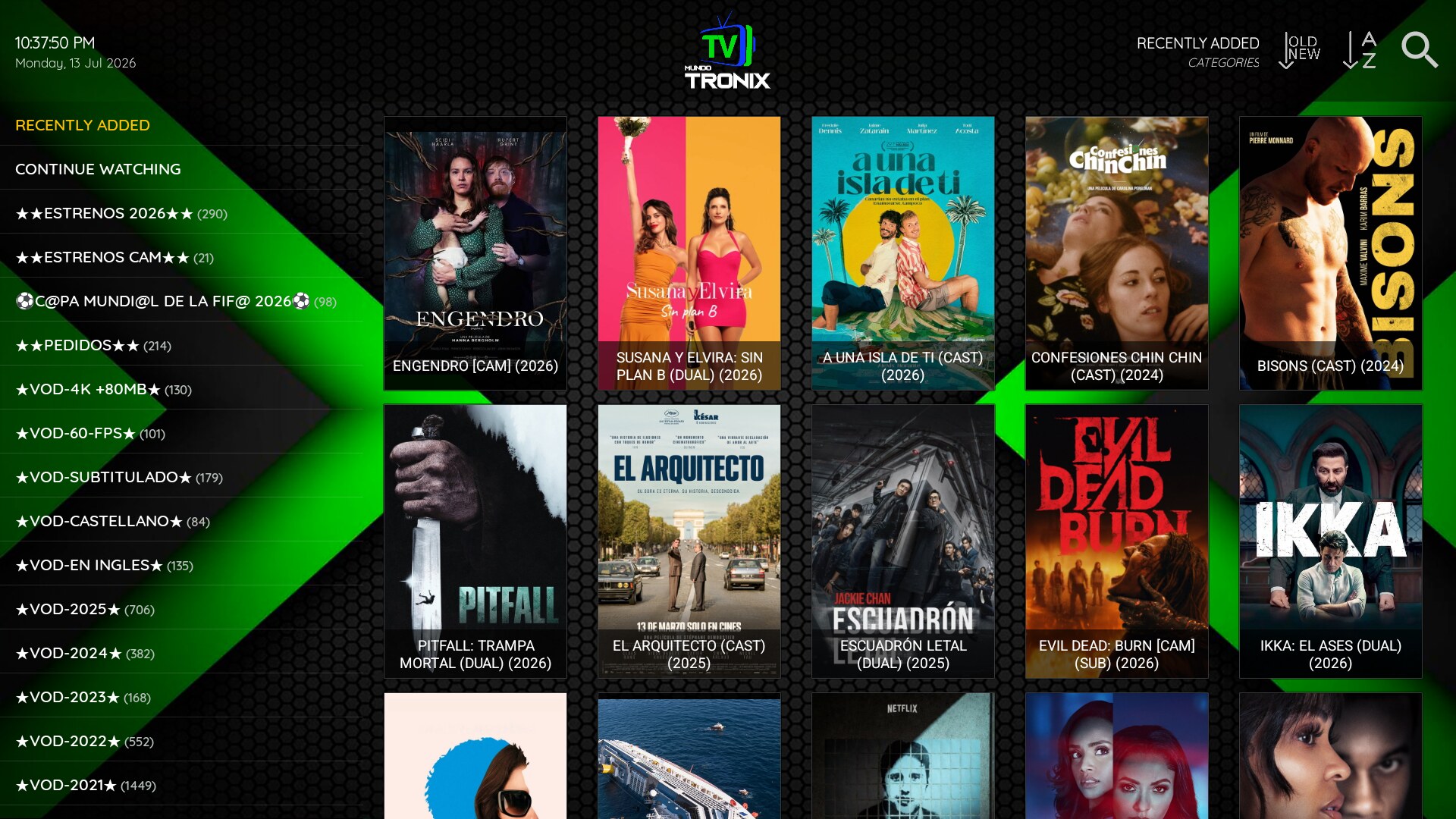 12 XC Normal — Películas