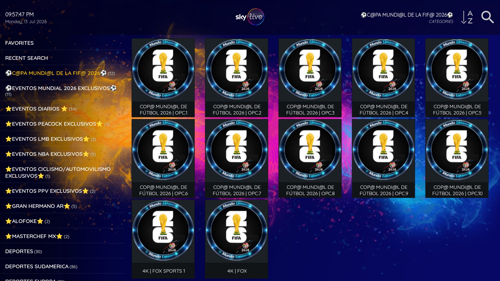 26 XC TMDB — TV en vivo