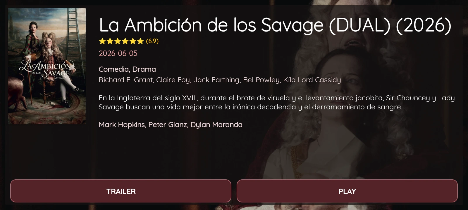 XCIPTV 2100 Red — Ficha de película