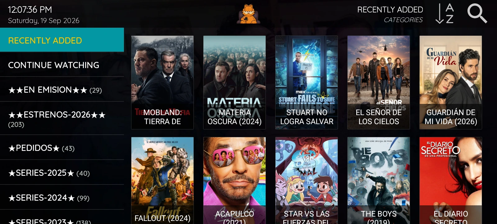 XCIPTV 2100 Series library with dedicated poster navigation