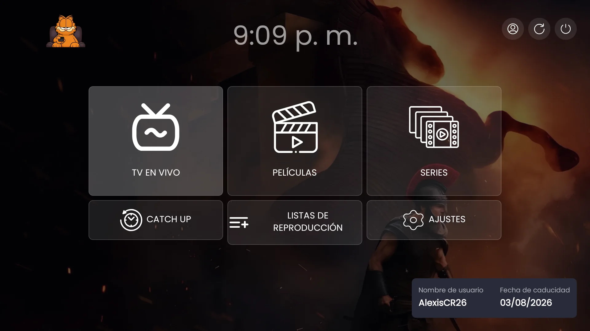YOUTIVI ULTRA 6 TOPICS — tema de home Classic con los 6 accesos
